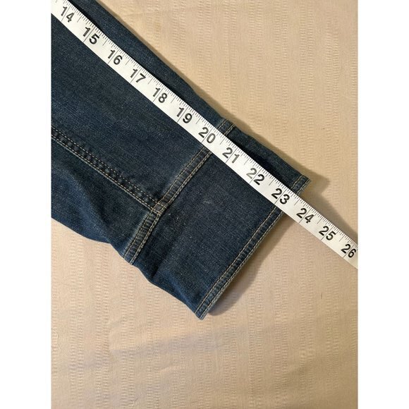 Women's Coldwater Creek Denim Blue Collared Jean Jacket 3/4 Sleeves‎ 18W - Picture 9 of 12